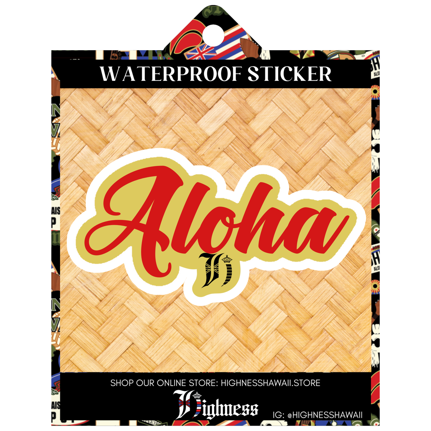 Aloha Sticker