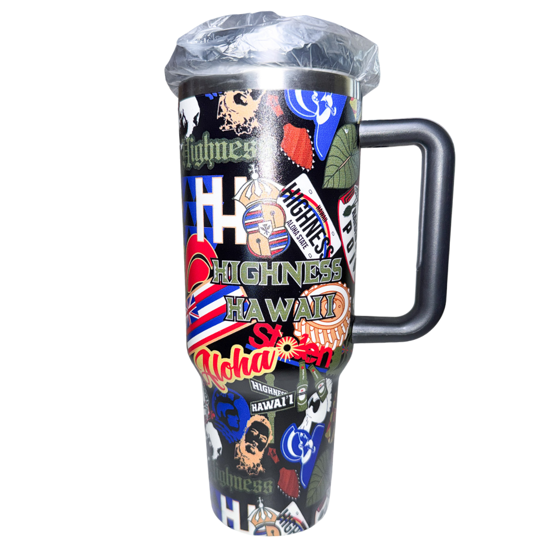 40 oz. Sticker Bomb Stainless Steel Tumbler