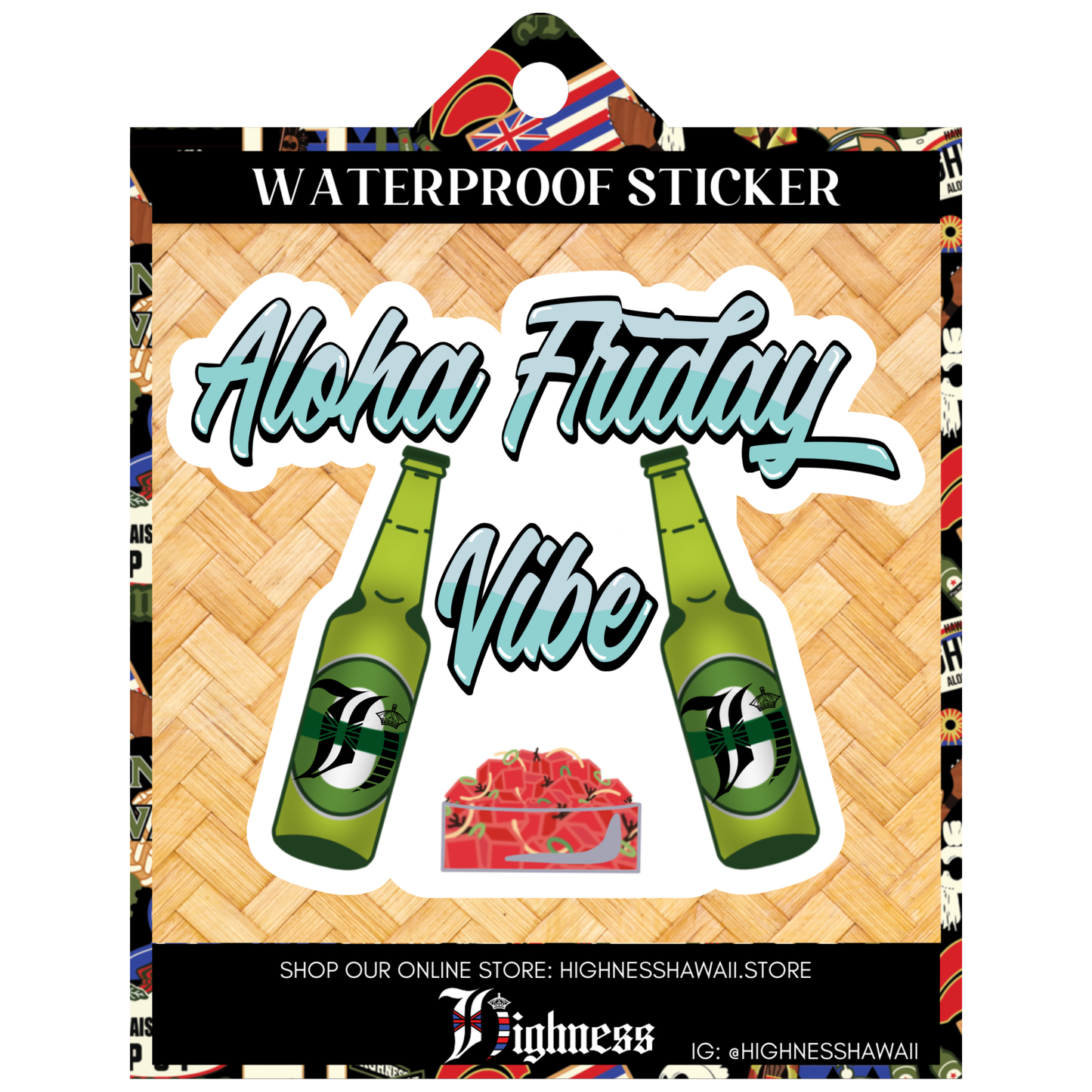 Aloha Friday Vibe Sticker