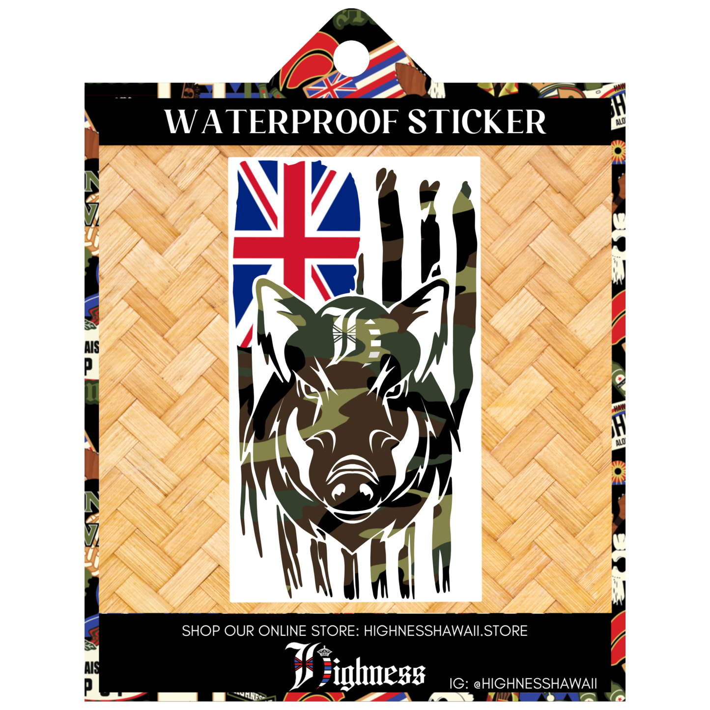 Boar Flag Sticker