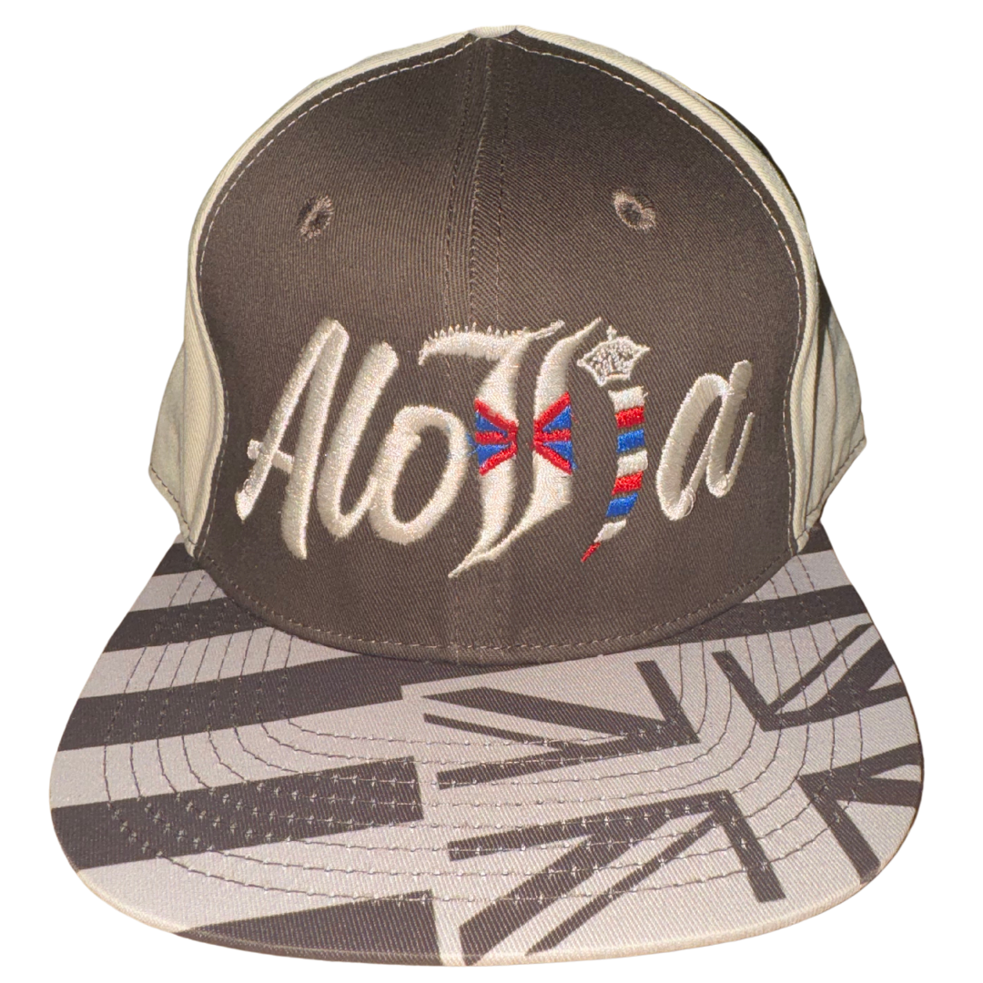 Aloha Logo Hat Tan/Chocolate Brown