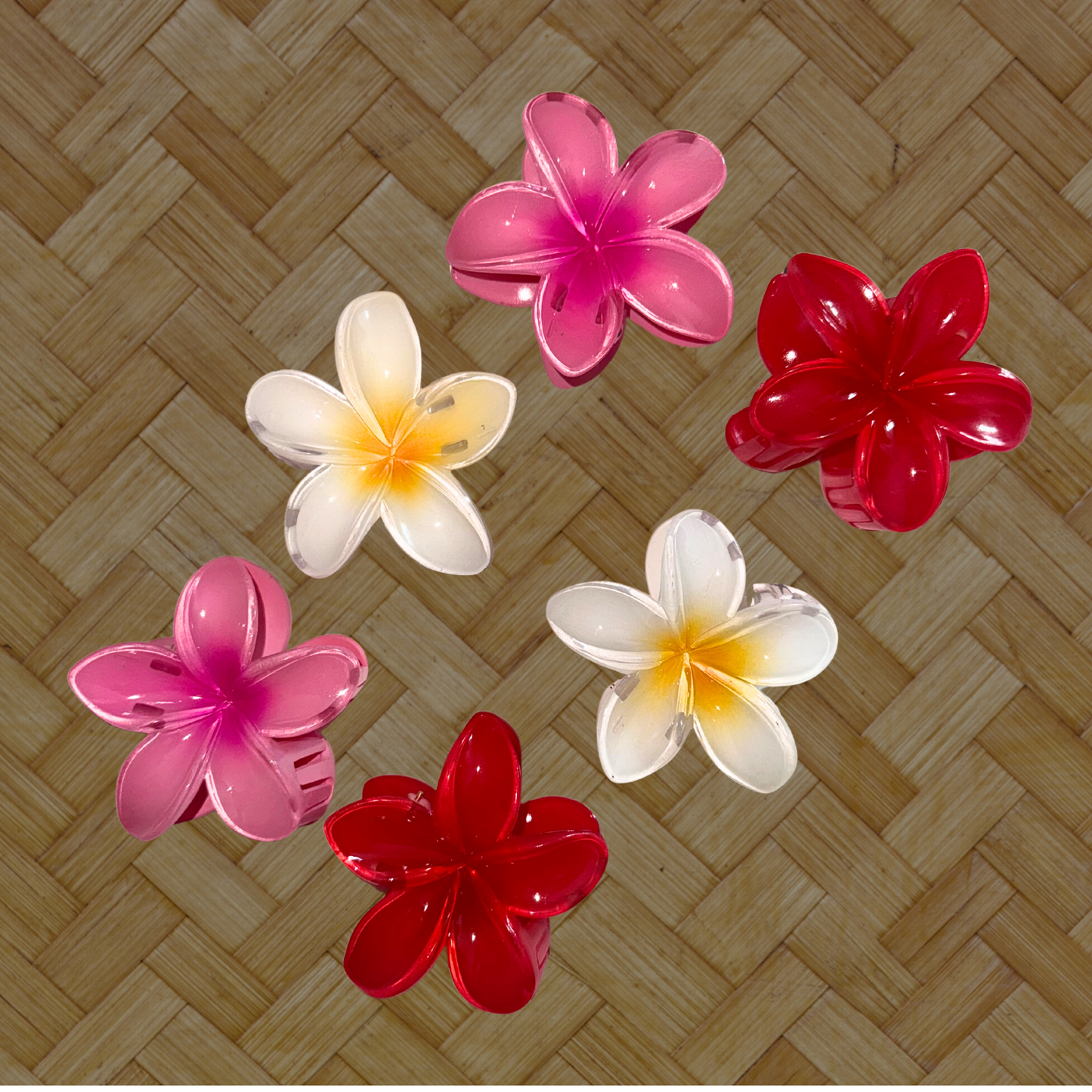 Plumeria Flower Claw Clip