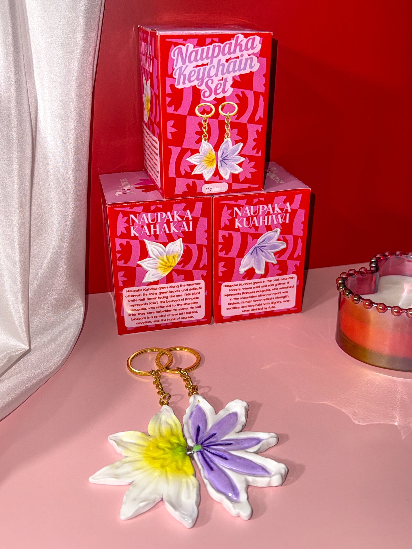 Naupaka Keychain Set