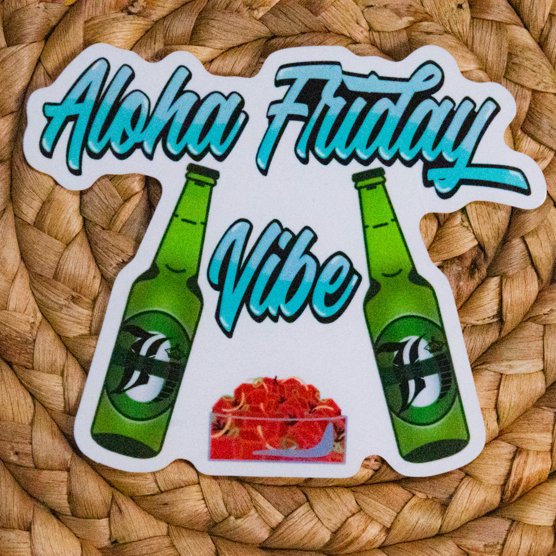 Aloha Friday Vibe Sticker