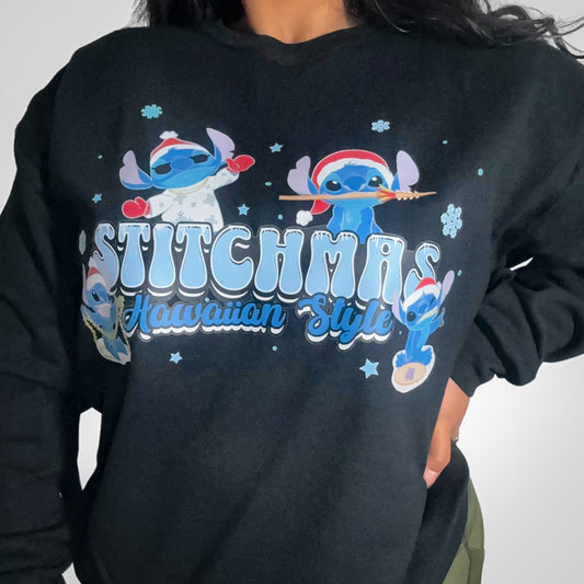 Stitchmas Hawaiian Style Crewneck Sweater