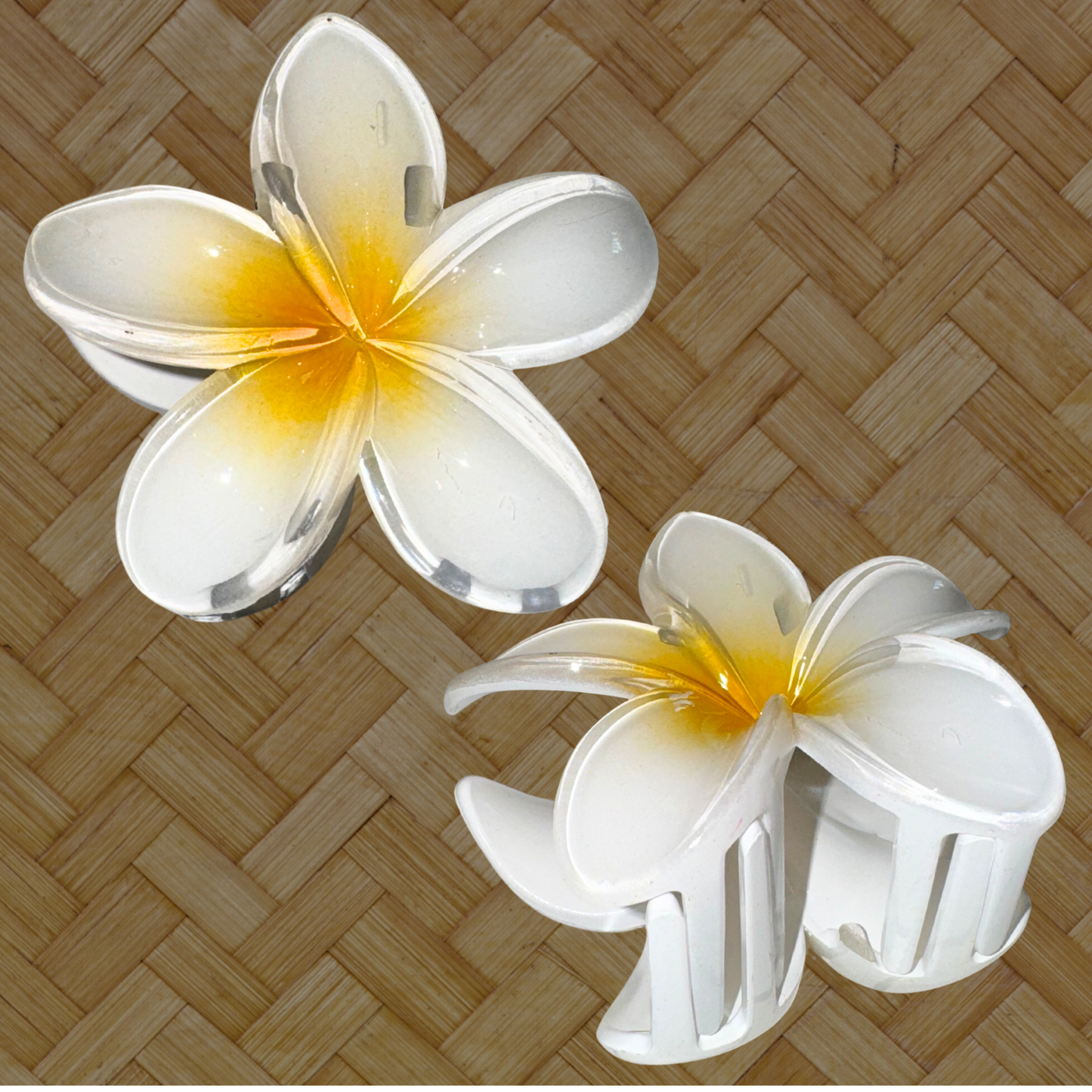 Plumeria Flower Claw Clip