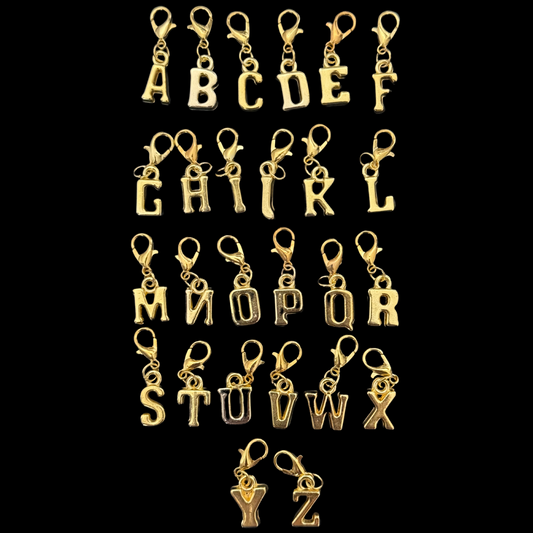 Letter Hat Charms