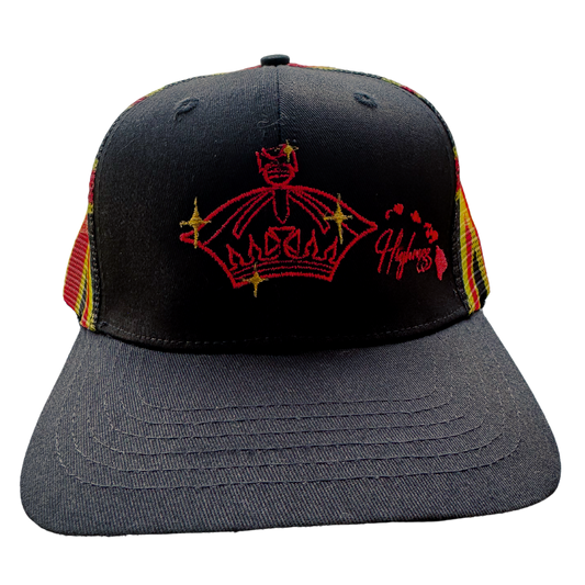 Royal Hawaiian Crown Hat Black/Red