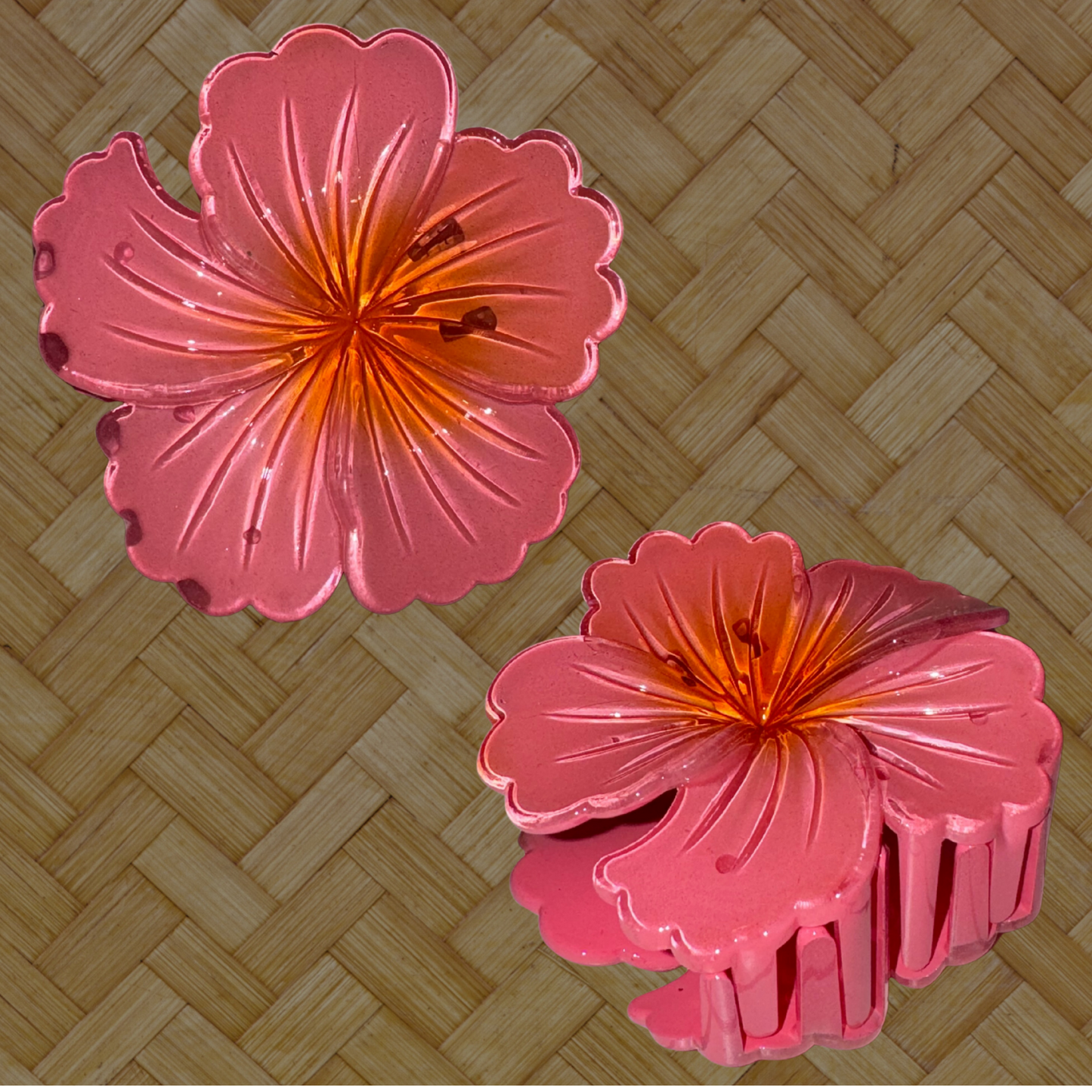 Hibiscus Flower Claw Clip
