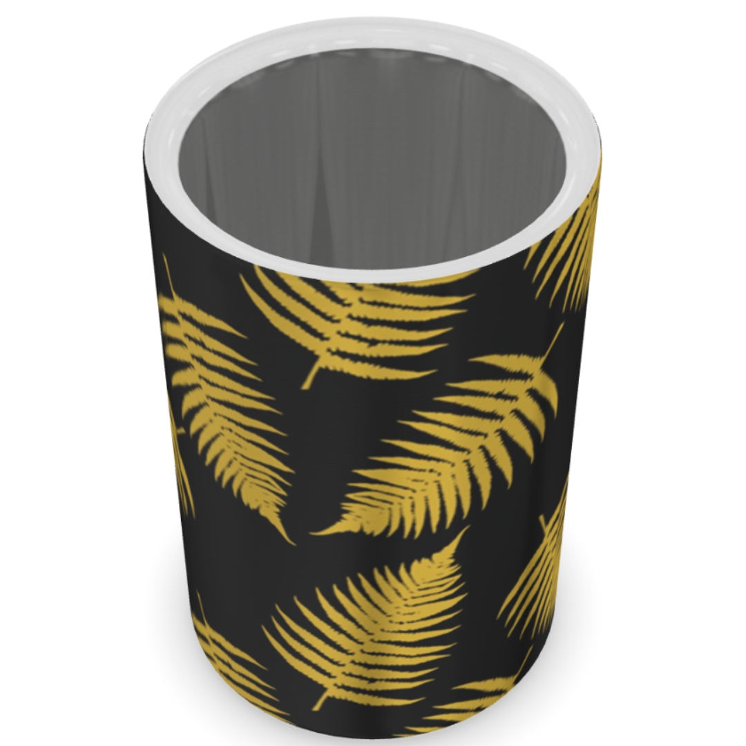 Black/Gold Palapalai Stainless Steel Can Coozie