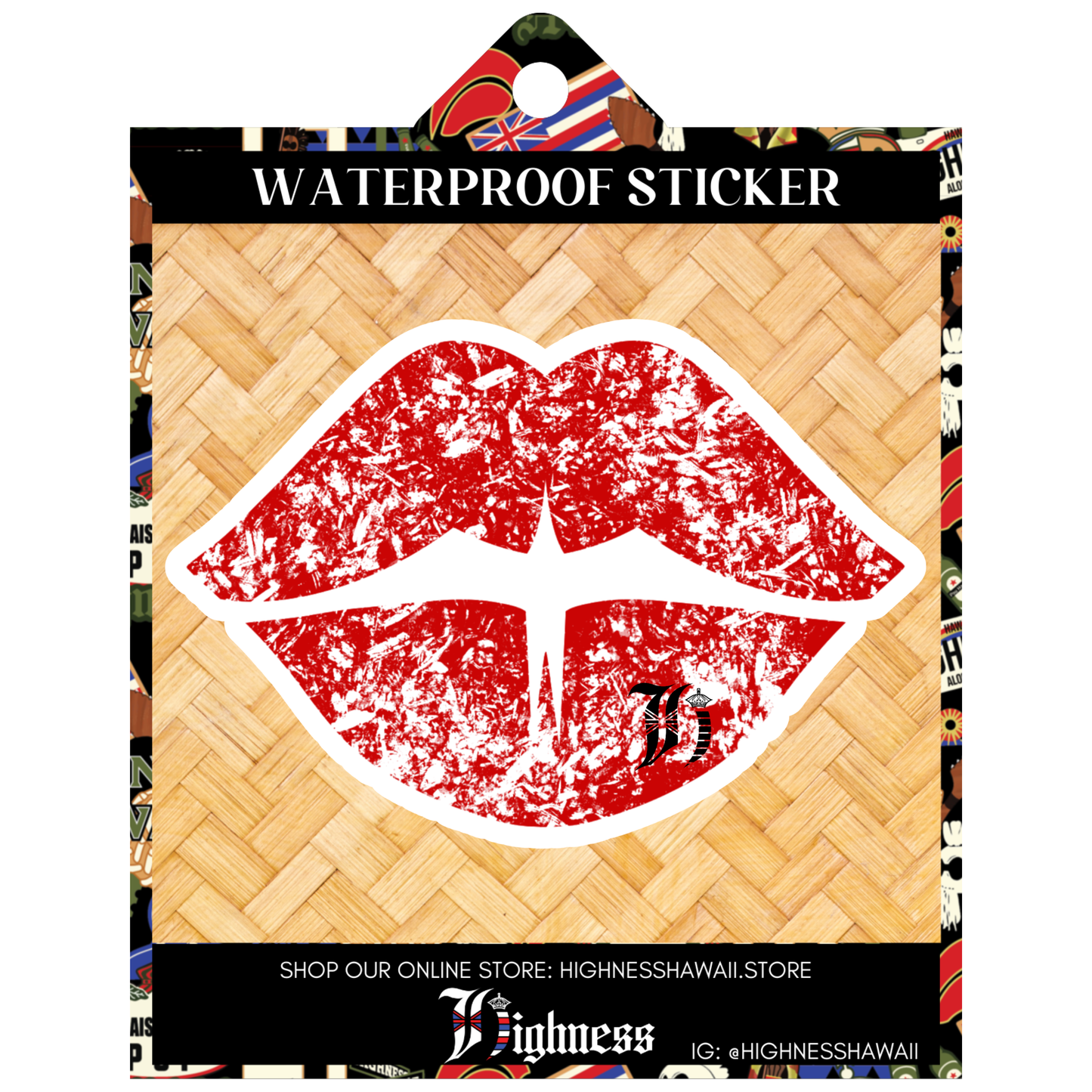 'Iwa Lips Sticker