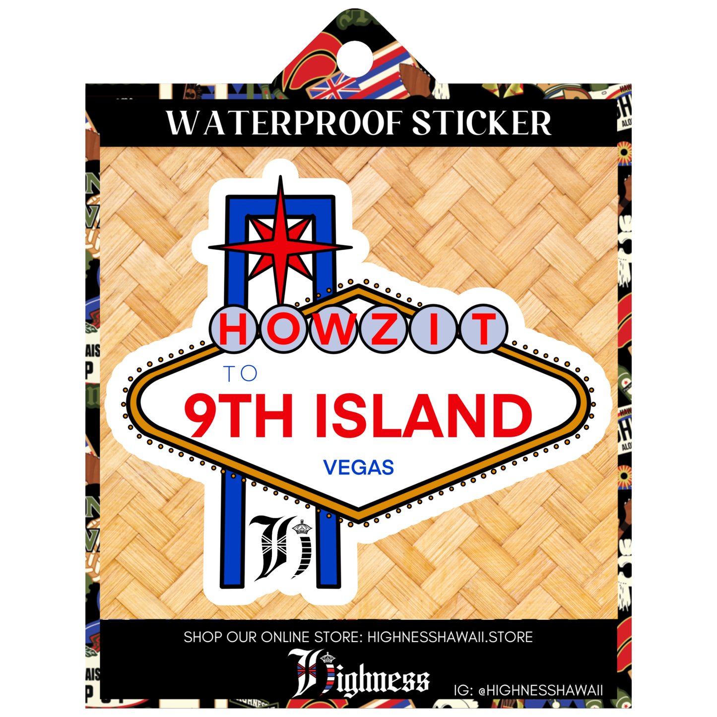 9th Island Sticker