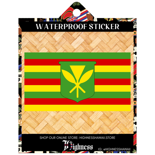 Kanaka Ma'oli Flag Sticker