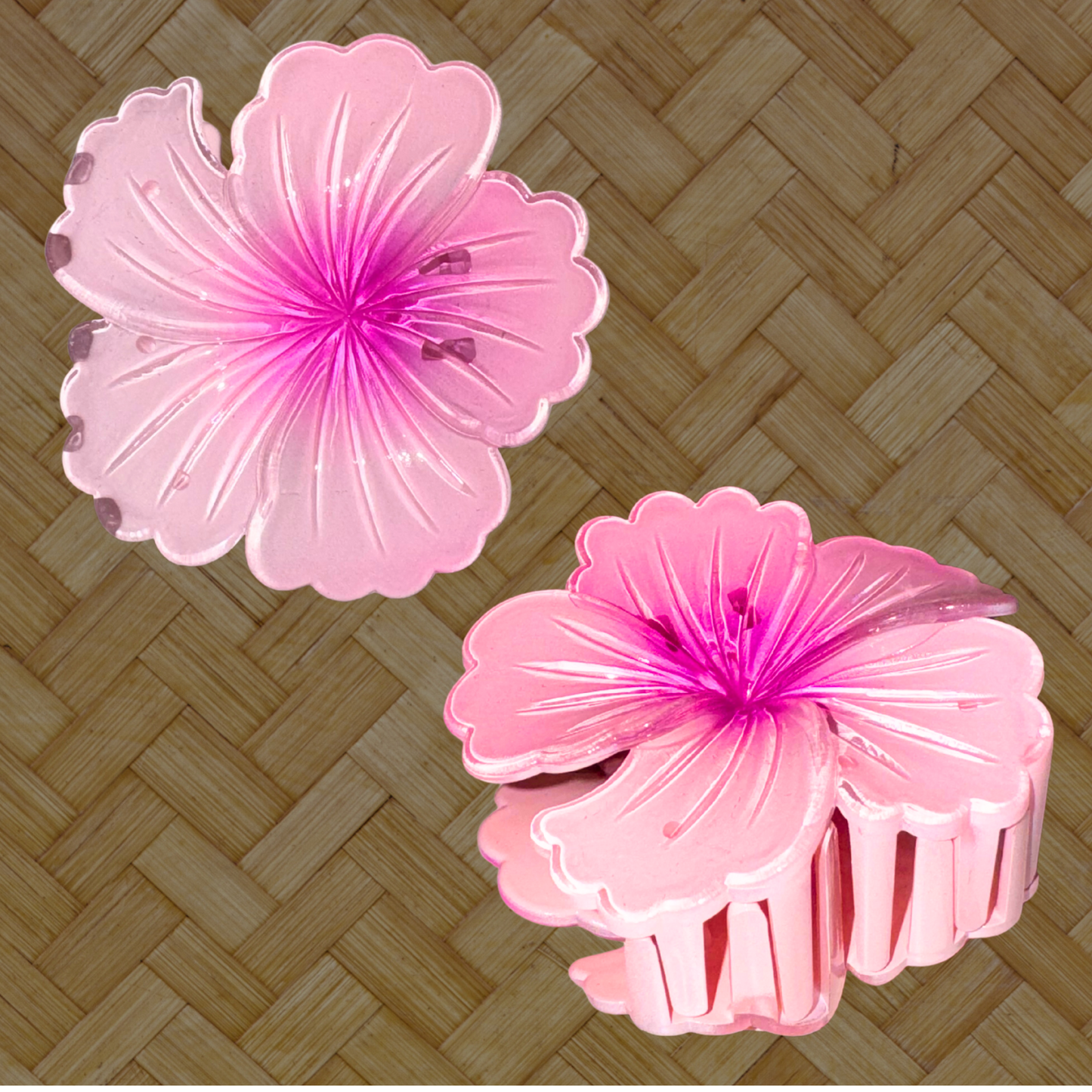 Hibiscus Flower Claw Clip