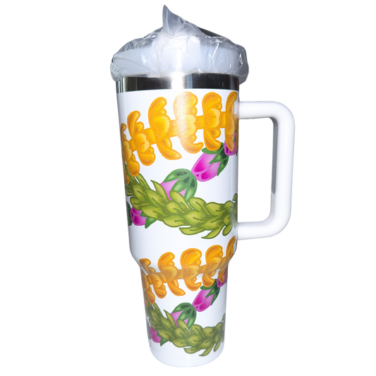 40 oz. Lei Puakenikeni Stainless Steel Tumbler