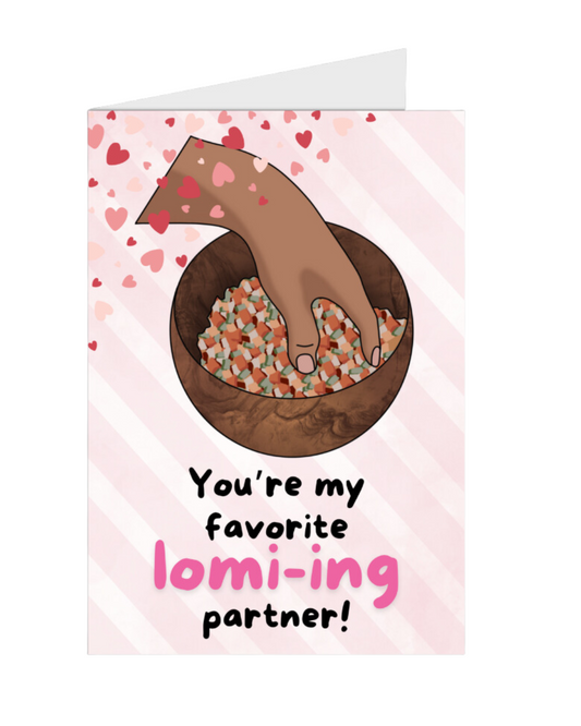 Lomi My Salmon Greeting Card