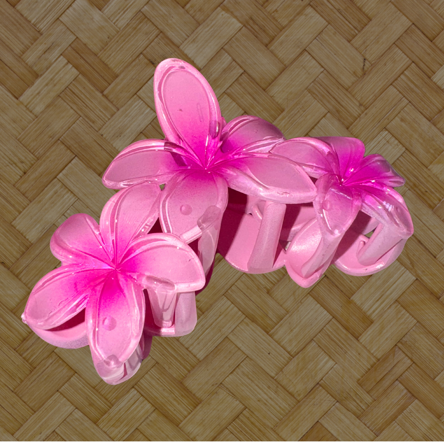 Cluster Plumeria Flower Claw Clip