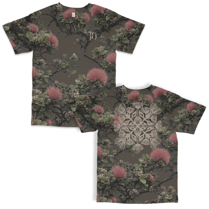Brown 'Ohia Lehua Camo T-shirt