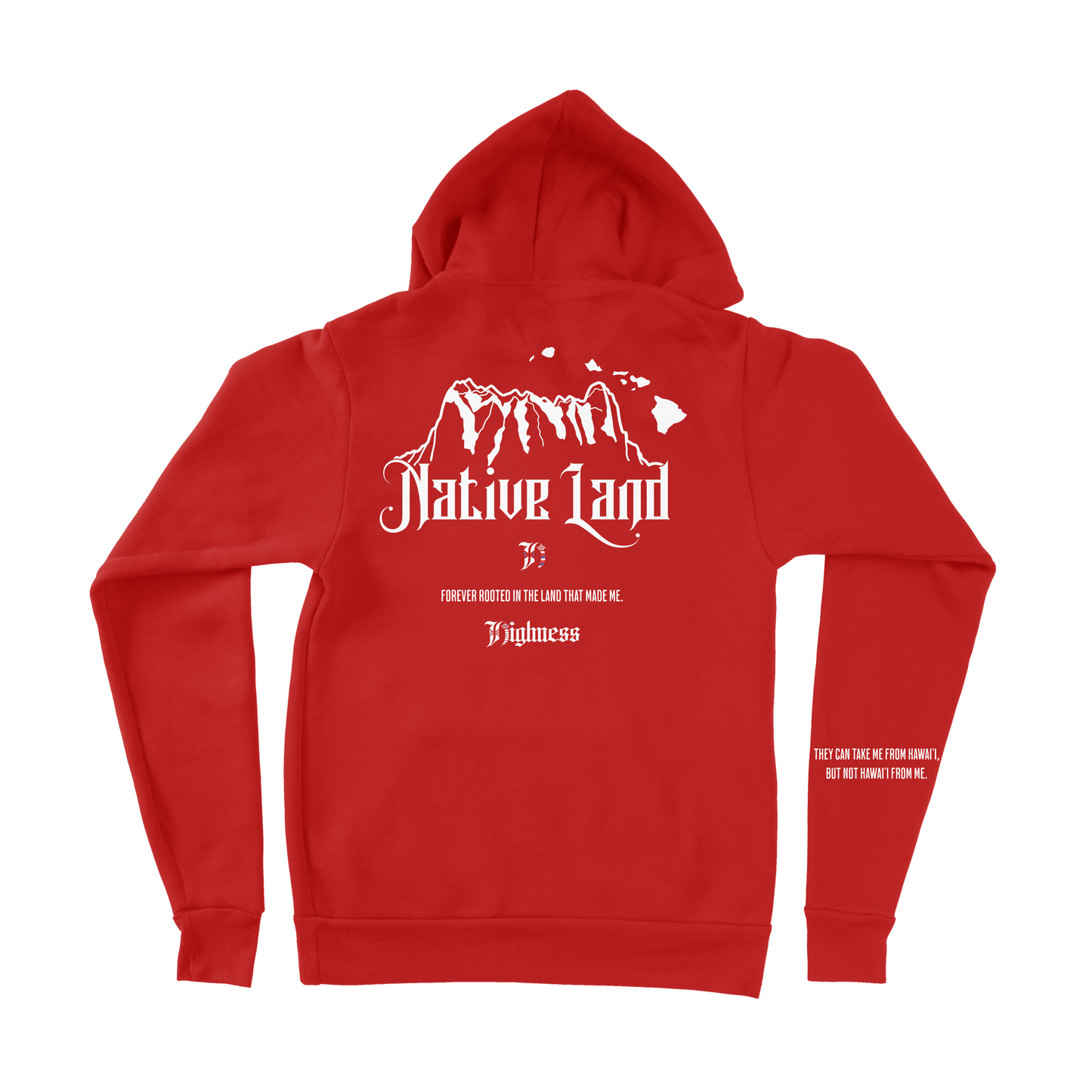 Kanaka ‘Ō'iwi Red Fleece Hoodie