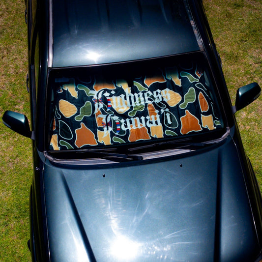 Black Camo Islands Foldable Sunshade