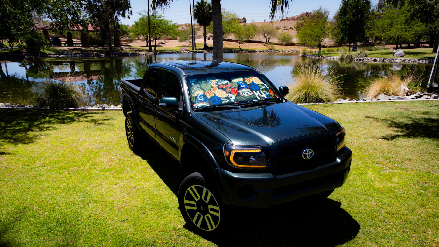 Sticker Bomb Foldable Sunshade