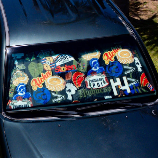 Sticker Bomb Foldable Sunshade