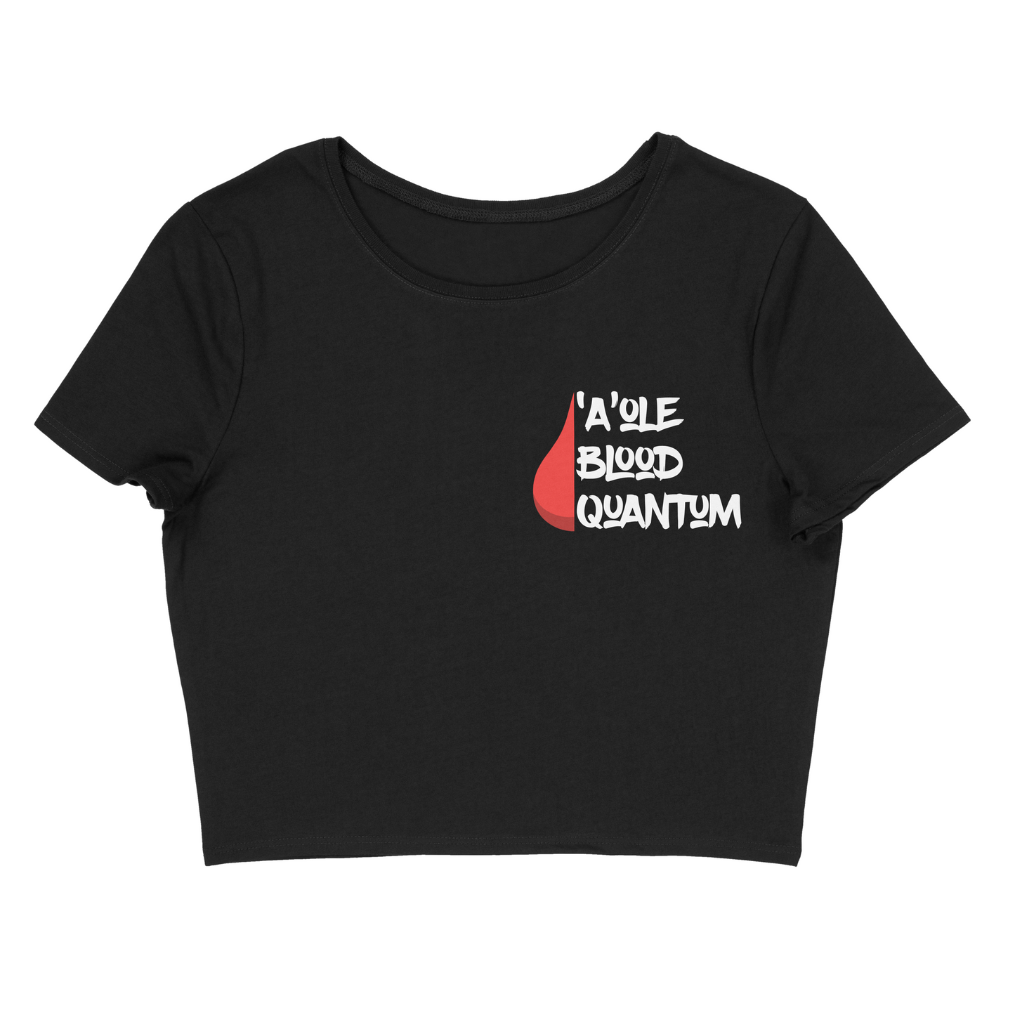 'A'ole Blood Quantum Crop Top