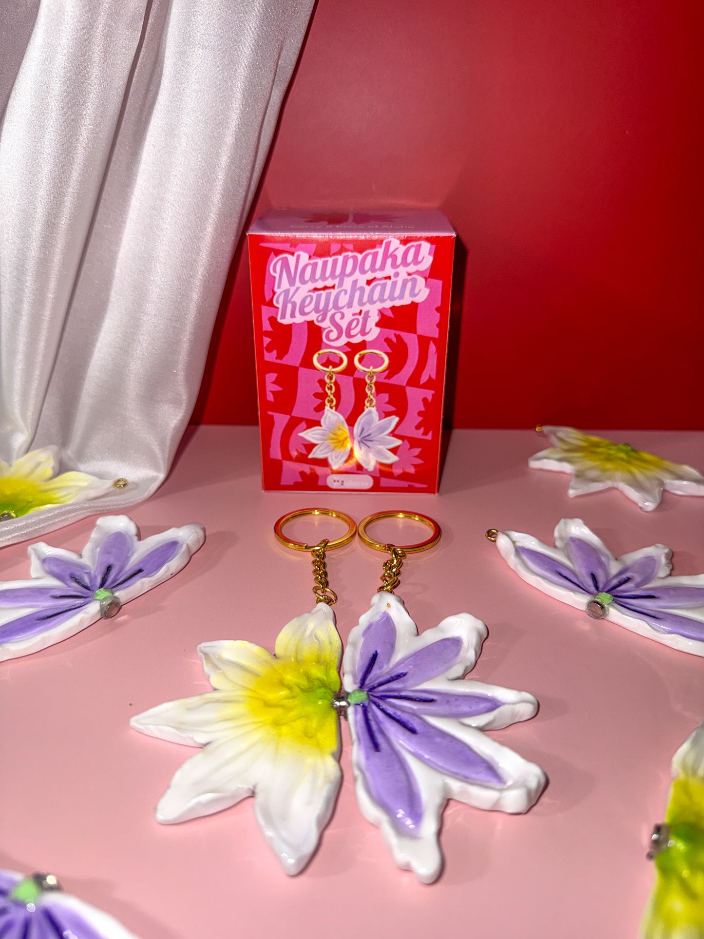 Naupaka Keychain Set