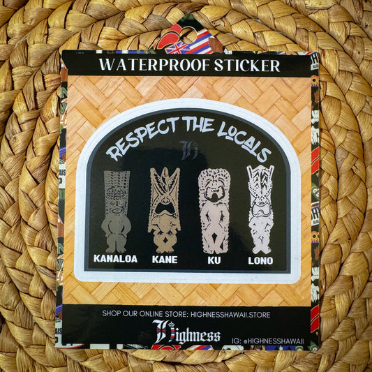 Respect The Locals Sticker