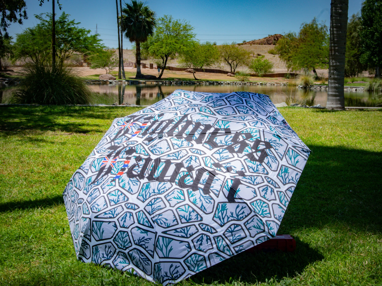 White Honu Umbrella