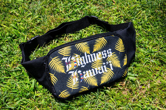 Black Palapalai Fanny Pack