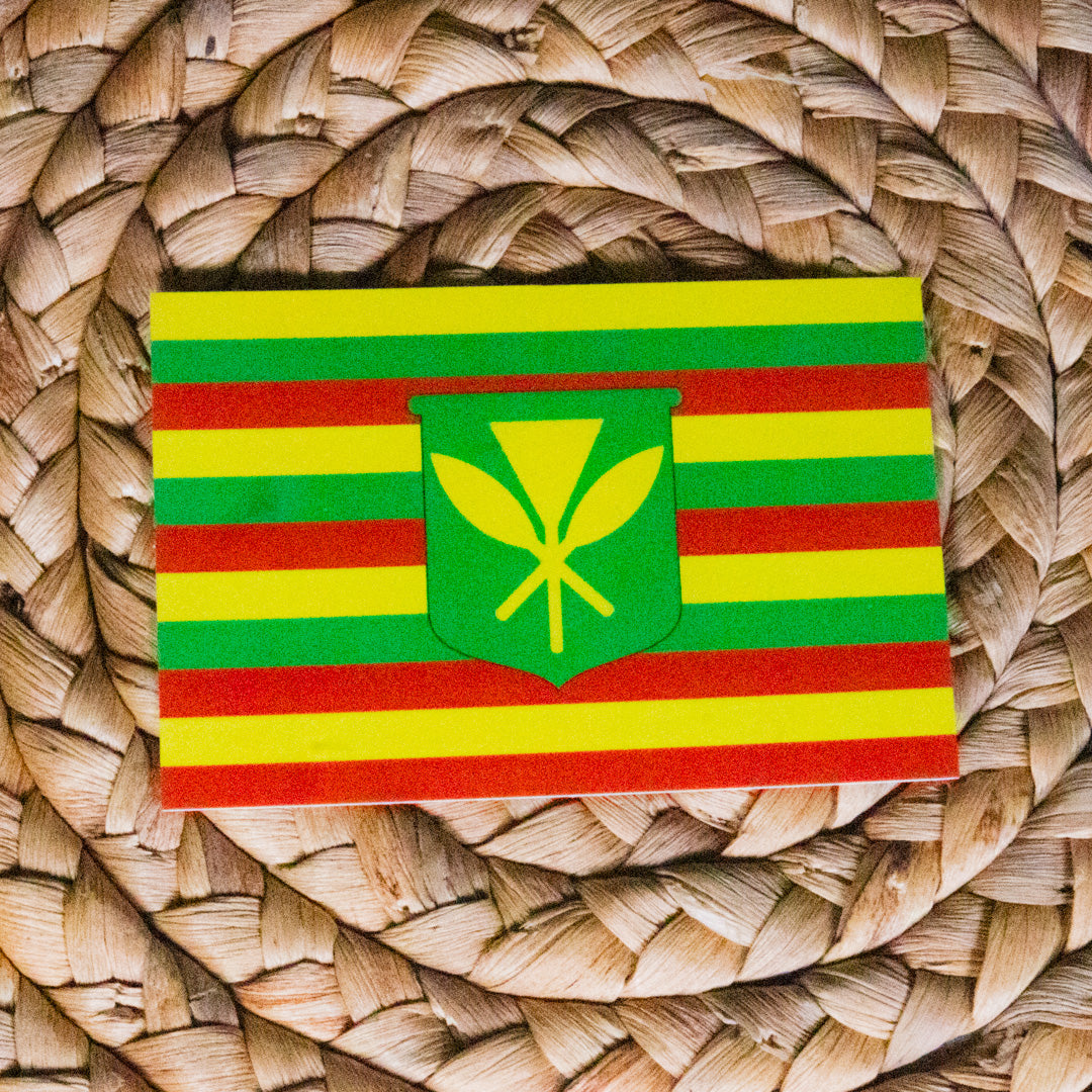 Kanaka Ma'oli Flag Sticker