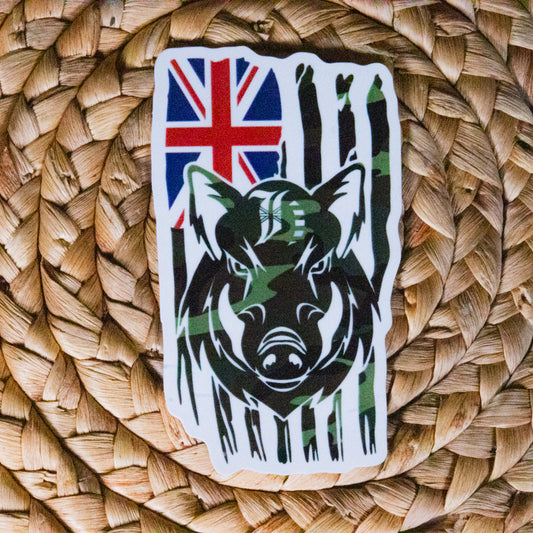 Boar Flag Sticker