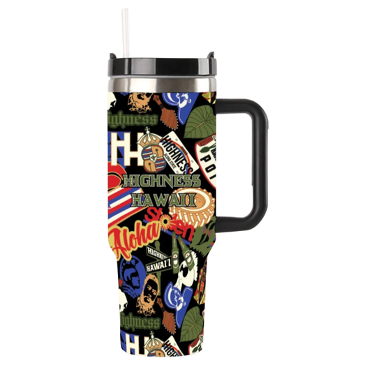 40 oz. Sticker Bomb Stainless Steel Tumbler
