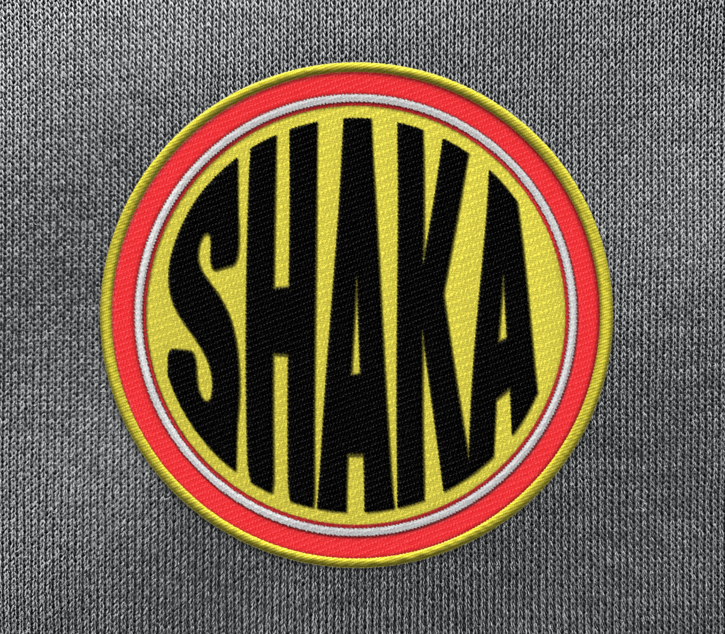 Shoyu Shaka Embroidered Iron-On Patch