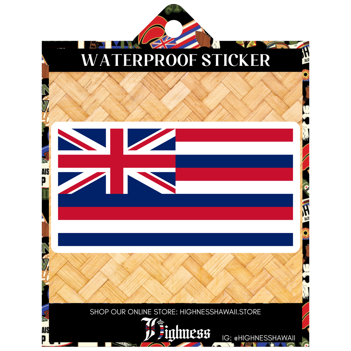 Hawaiian Flag Sticker