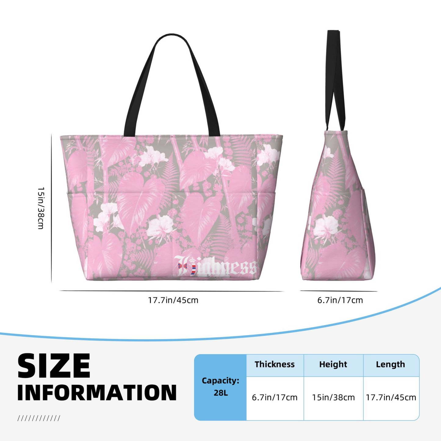 Hana Pink Travel Beach Bag