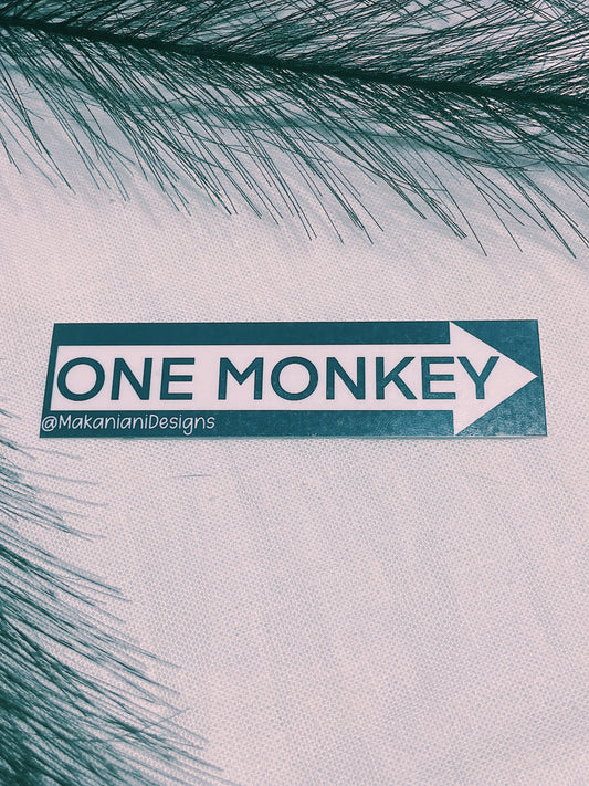 One Monkey Sticker